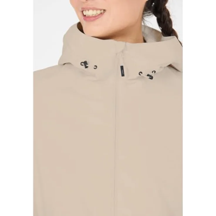 CMP Campagnolo Jacket Fix Hood, wetterfester Damen-Parka mit Atmungsaktivität und regulärer Passform, Beige, Größe L – Bild 4