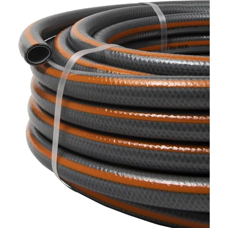 Werkapro Gartenschlauch, verstärkt, Grau ET Orange 3700723407076 – Bild 3