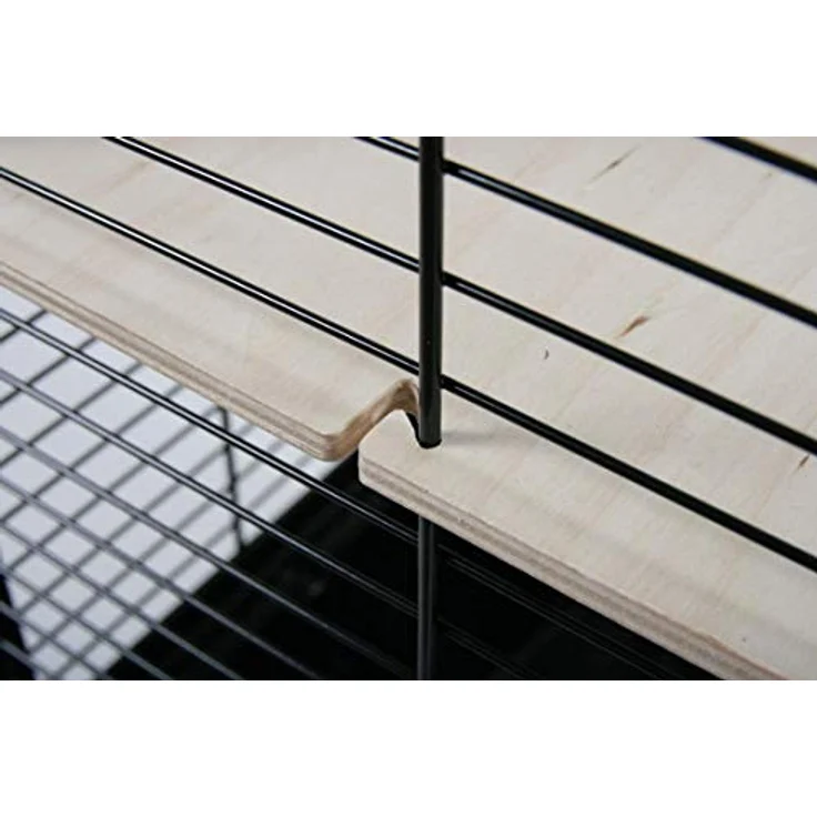 ZOLUX Neo Panas small cage with Glass Litter Box- Black – Bild 2