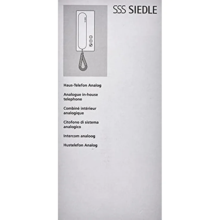 Siedle 4978229 Haustelefon Analog 6 und N, Aust-Erw, HTA 811-0 W, weiß – Bild 3