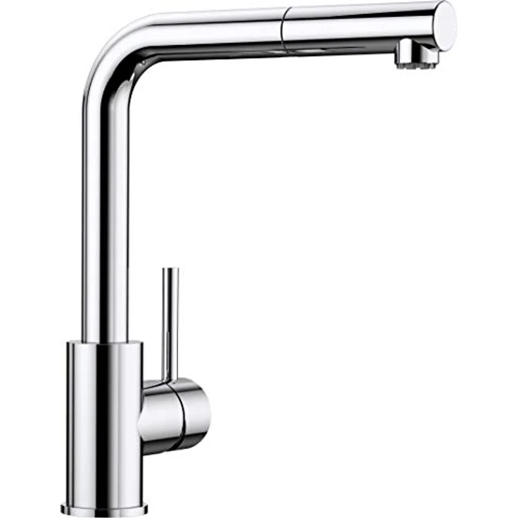 Blanco Mila-S chrom ND, Armatur mit herausziehbarem Auslauf und 360° schwenkbarem Auslauf, chrom – Bild 3