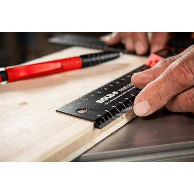 Sola SOLA WMD 200 - Digitaler Winkelmesser 200 mm - Präzise exakte Winkelmessungen - Schreinerwinkel digital - Metall- und Holzbearbeitung – Bild 3