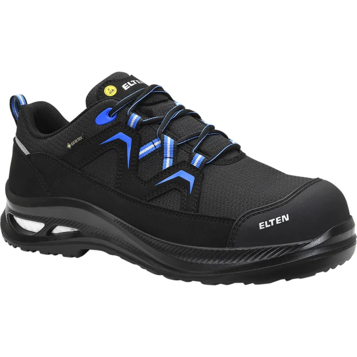 ELTEN FRY XXG Pro GTX black-blue Low ESD S3 HI CI Arbeitsschuh mit GORE-TEX und WELLMAXX Sohle – Bild 1