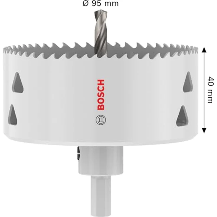Bosch Multi Material Lochsäge mit Adapter, Ø 95 mm, für Stahl und Trockenbauwand, Professional Zubehör Bohrmaschine – Bild 3