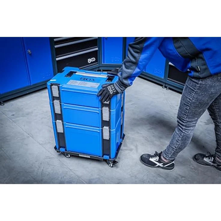 BGS Werkzeugkoffer Systemkoffer-Rollbrett für Systemkoffer, robust und mobil – Bild 2