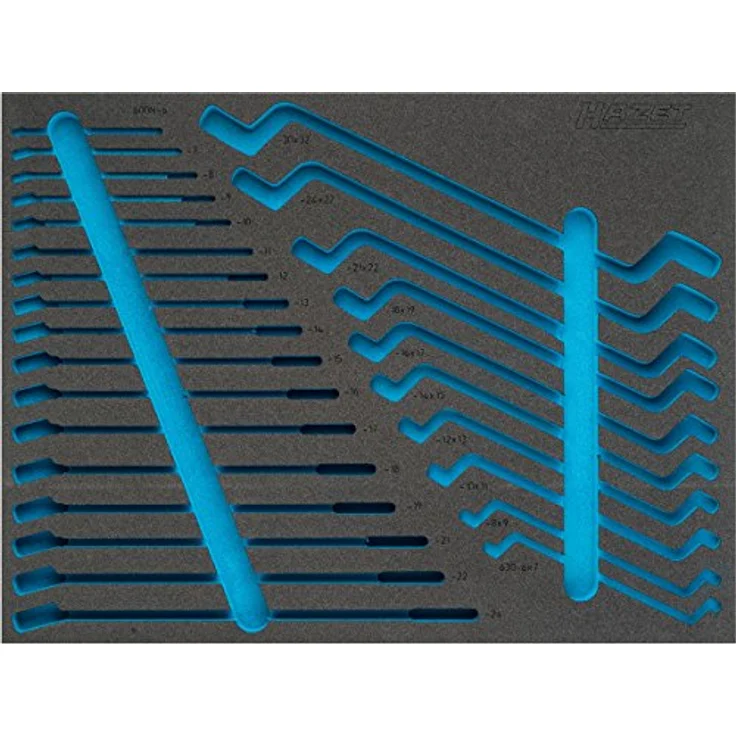 Hazet 2K-Weichschaum-Einlage 163-374L, Mehrfarbig, hohe Präzision und Sicherheit durch geringste Fertigungstoleranzen