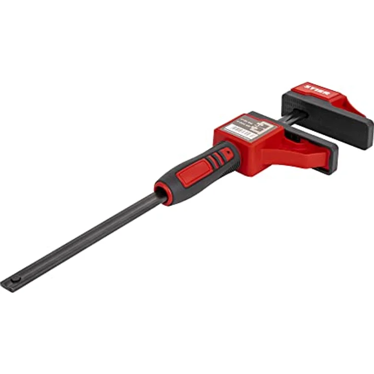 STIER Kompaktzwinge, optimal für Arbeiten auf engem Raum, 300 mm Spannweite, 60 mm Ausladung, große Spannbacken – Bild 3