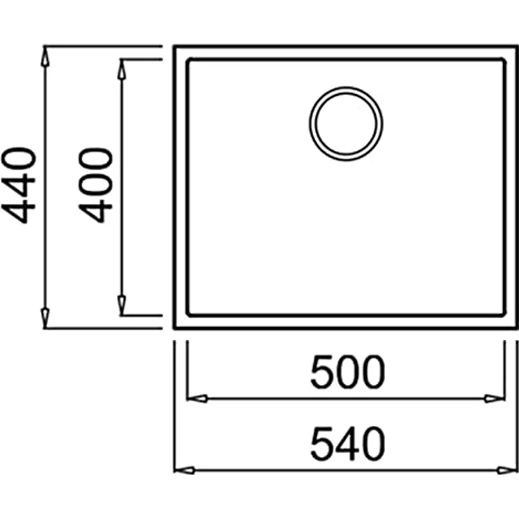 TEKA Quadrat 50.40 TG, Rechteckiges Spülbecken Zubehör, Durchsichtig, für bündige Montage – Bild 4