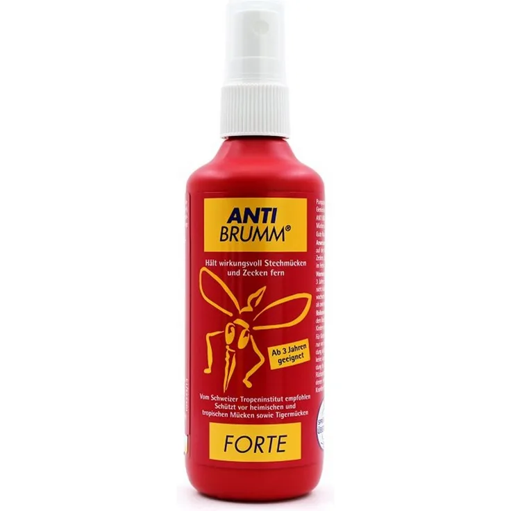 HERMES Arzneimittel GmbH Insektenspray ANTI-BRUMM forte, 150 ml Pumpzerstäuber mit langanhaltendem Schutz von bis zu 6 Stunden gegen Insekten und Zecken, mit DEET