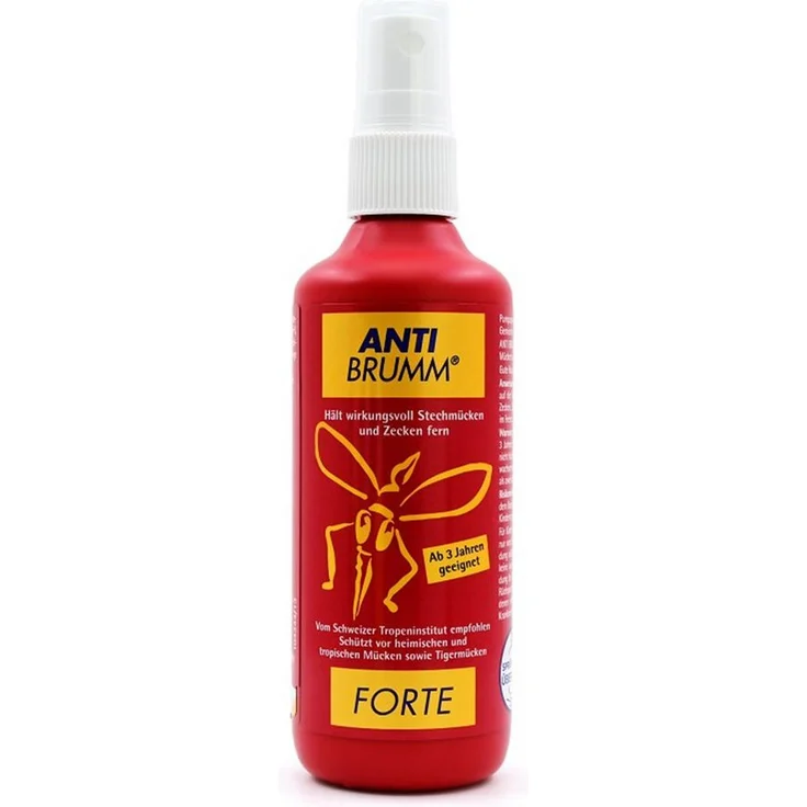 HERMES Arzneimittel GmbH Insektenspray ANTI-BRUMM forte, 150 ml Pumpzerstäuber mit langanhaltendem Schutz von bis zu 6 Stunden gegen Insekten und Zecken, mit DEET
