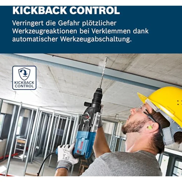Bosch Professional Bohrhammer GBH 2-28 (880 Watt, mit SDS-Plus Aufnahme, bis 28 mm Bohr-Ø, Rückschlag-Schutz, L-Boxx Systemkoffer, ohne Schnellspann-Bohrfutter) – Bild 5