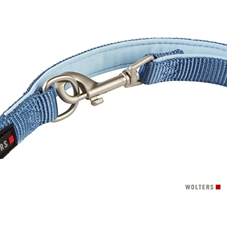 Wolters Hundeleine Professional Comfort, dreifach verstellbar, 2/3 Meter, riverside blue/sky blue – Bild 2