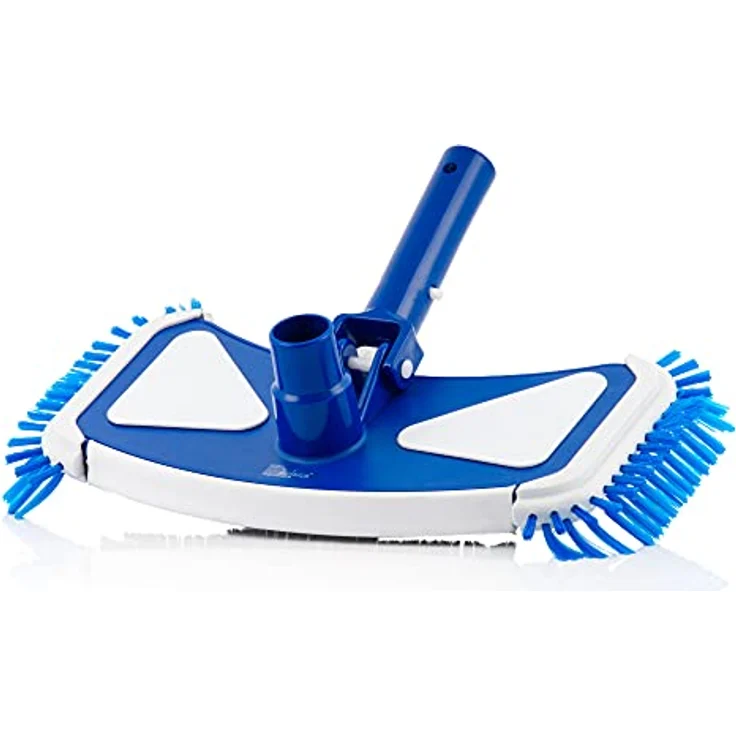 Zelsius Poolbürste mit 8 unteren und 4 seitlichen Bürsten | rechteckig | Pool Bodenreiniger für Ø 32/38 mm Schlauch | Bodensauger, Poolsauger, Reinigungsbürste für Teleskopstange zur Poolreinigung – Bild 4