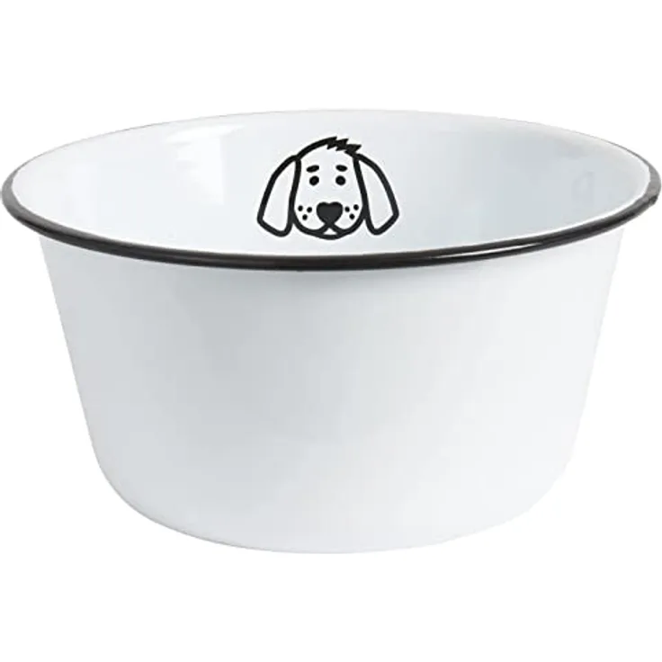 IB Laursen - Fressnapf, Hundenapf, Futternapf - für Hunde - Emaille - Ø 17 cm