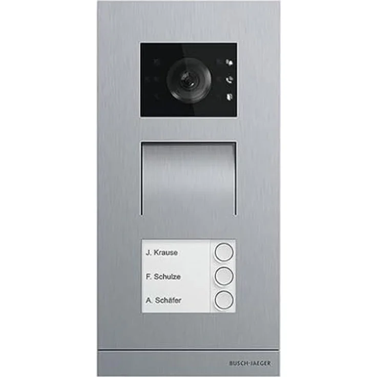 Busch-Jaeger A21381P3-S-03 Außenstation, Video, 3-Fach, Edelstahl (2TMA200010X0005) – Bild 2