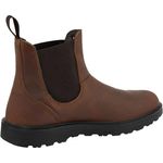 Carhartt Chelsea Work Boot, robuster Berufsschuh aus hydrobehandeltem Vollnarbenleder mit Vibram-Gummisohle, dunkelbraun