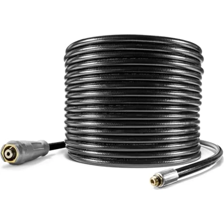 Kärcher Professional 6.110-109.0 Rohrreinigungsschlauch, 20 m flexibler Hochdruck-Schlauch für Kärcher Hochdruckreiniger mit Gewindeanschluss R 1/8 – Bild 1