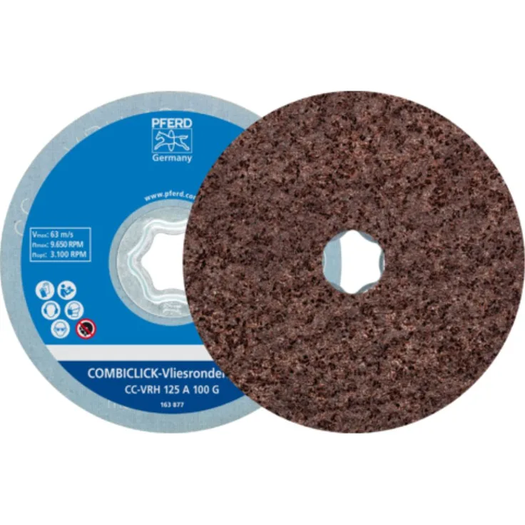 PFERD COMBICLICK harte Vliesronde 125 mm VPE: 2
