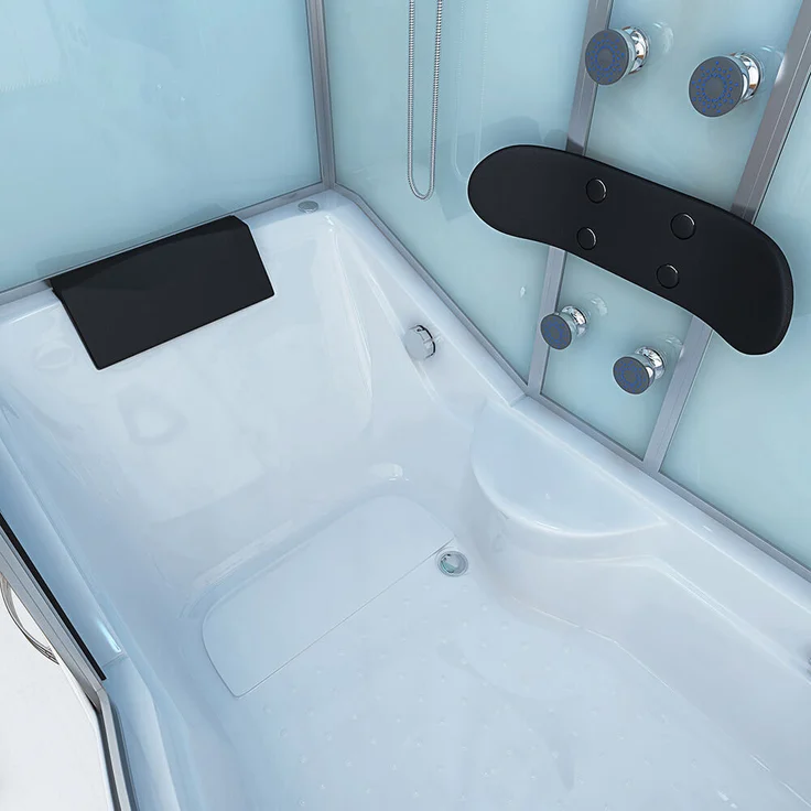 HOME DELUXE Duschkabine ALLIN 2IN1 - Weiß Rechts – Bild 7