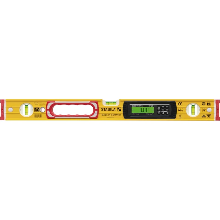 STABILA Elektronische Wasserwaage TECH 196, 40 cm, 2 Digital-Displays, Messbereich: 0° – 360° (4 x 90°), Anzeige-Modi: °, %, mm/m, in/ft, Schutzklasse IP 65, Wasserwaagen-Tasche – Bild 3