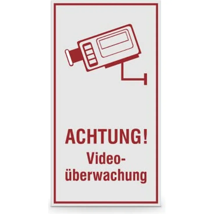 Hinweisschild - Achtung! Videoüberwachung