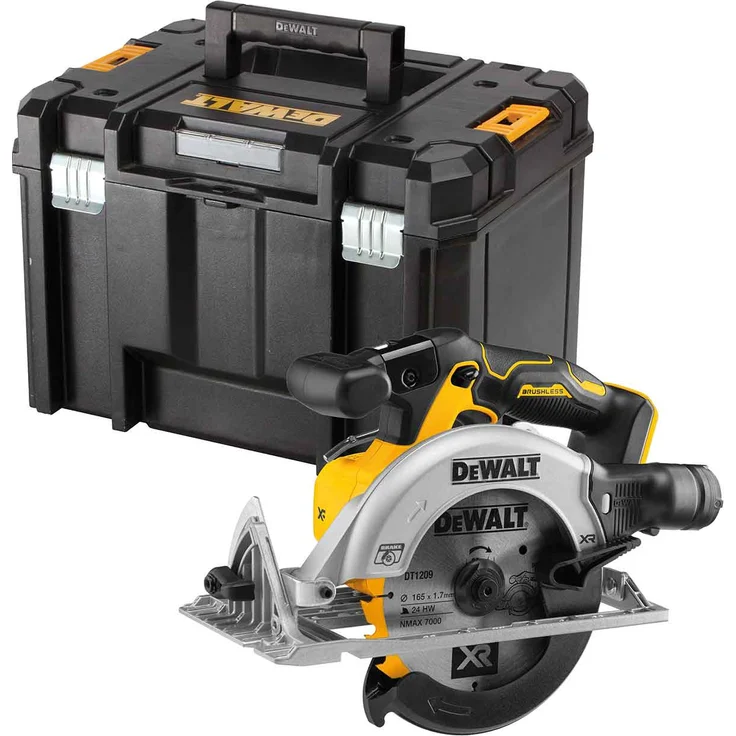DeWALT Akku-Handkreissäge DCS565NT, Air-Lock, Sägeblatt- 165mm, einsetzbar mit Führungsschiene, 18VDeWALT 18V