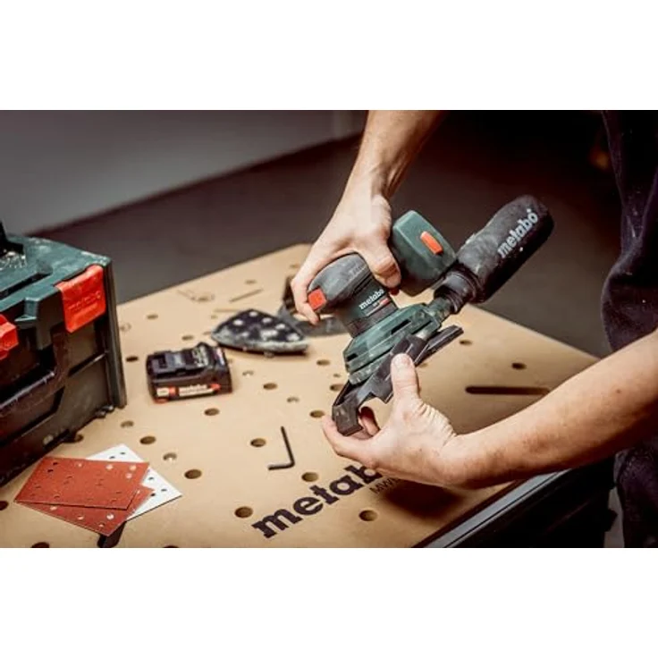 Metabo Akku-Multischleifer SM 18 LTX BL, max. 10000 U/min, 20000 U/min, ohne Akku in metaBOX 215, Handlicher Multischleifer mit Brushless-Motor – Bild 7