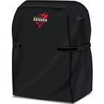 KESSER Premium BBQ Grillabdeckung Gasgrill Grillhaube Abdeckung Wetterfest - für Weber, Brinkmann, Char Broil Grill Abdeckhaube Schutzhülle 600D Oxford- Gewebe Reißfest Schwarz, 76 x 66 x 109 cm (BxTxH)