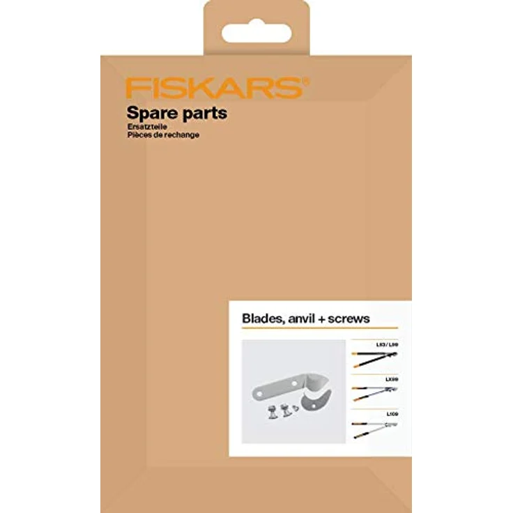 Original Ersatz-Klingen, Amboss und Schrauben für Fiskars PowerGear Amboss Getriebeastscheren L109, LX99, L93, L99, Grau, 1026286 – Bild 2