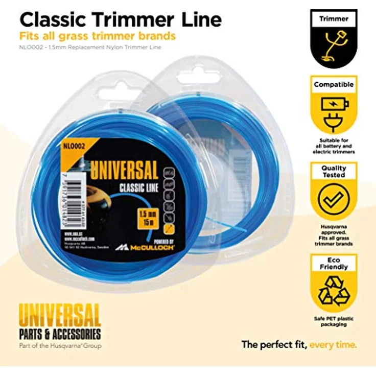Universal Trimmerfaden Nylon 1.5mmx15m, NLO002: Ersatzfaden für Rasentrimmer, Länge 15 m, Faden-Ø 1.5 mm, reißfestes Nylon (Artikel-Nr. 00057-76.163.02) – Bild 3