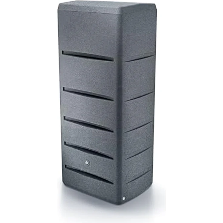 Prosperplast Regentonne Poseidon 260 Liter Granitgrau, UV- und witterungsbeständig, frostsicher, mit hochwertigem Messinggewinde – Bild 2