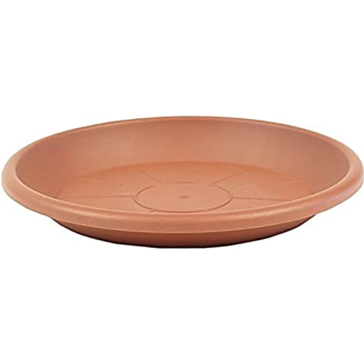 greemotion Blumentopfuntersetzer Terrakotta - Frostbeständiger Untersetzer für Balkon, Terrasse und Wohnung - 14 cm Durchmesser - Pflanzkübel Untersetzer aus Kunststoff - UV-beständig - Anthrazit und Taupe erhältlich – Bild 1