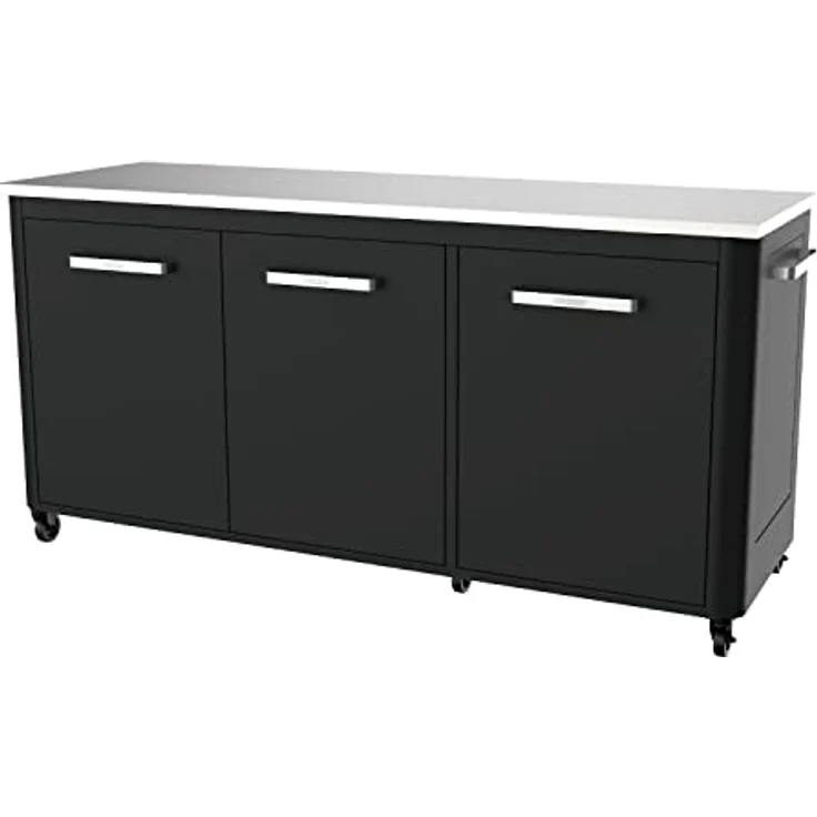 cozze 210 x 67 x 90 cm Außentisch, Edelstahl, Black, 180 x 60 x 90 cm – Bild 2