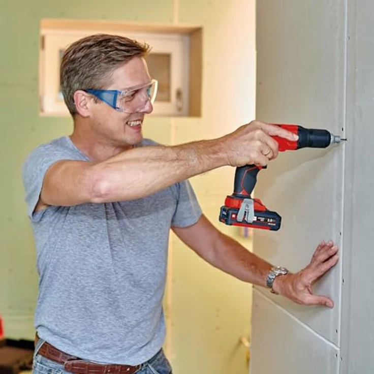 Einhell Akku-Trockenbauschrauber TE-DY 18 Li-Solo Power X-Change PXC (Li-Ion, 18 V, 4000 min.-1, Tiefenanschlag, Dauerbetrieb, ohne Akku und Ladegerät, inkl. Koffer E-Box S35) – Bild 2
