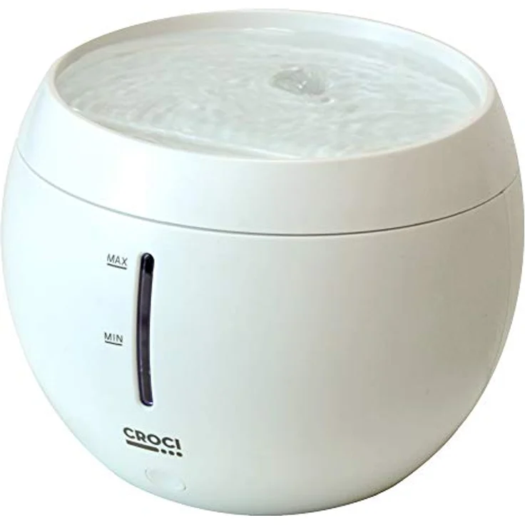 Croci Aqua-Brunnen für Katzen und Hunde, TDS-Wasserqualitätsanzeige, doppeltes Filtersystem, Wasserstandssensor, Filterwechselsensor, geräuschlos, Fassungsvermögen 2 l – Bild 2