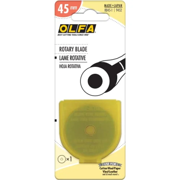 1 Ersatzklinge für Rollschneider 45mm , OLFA Klinge RB45 – Bild 3