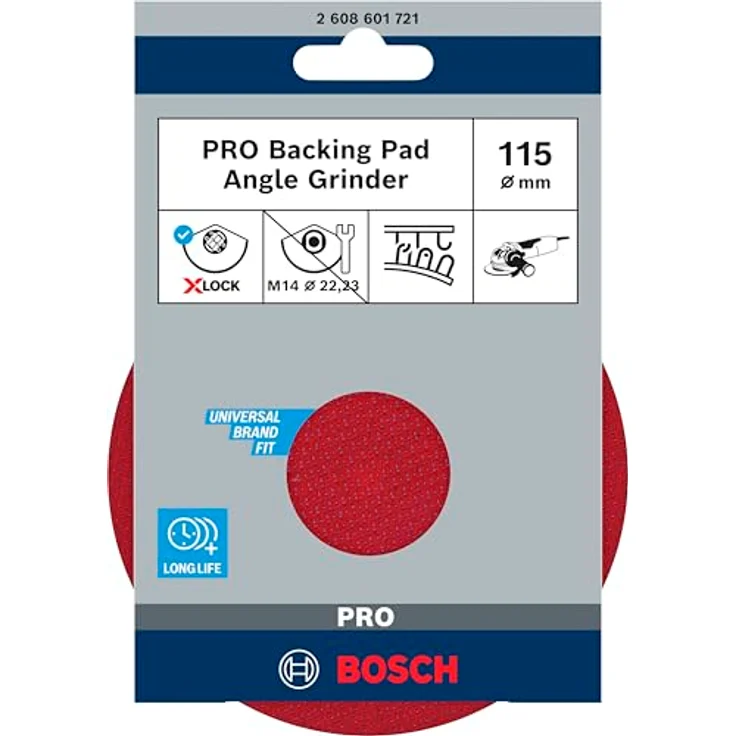 Bosch Professional Stützteller (mit Klettverschluss, X-LOCK, Ø115 mm) - Preisvergleich – Bild 2