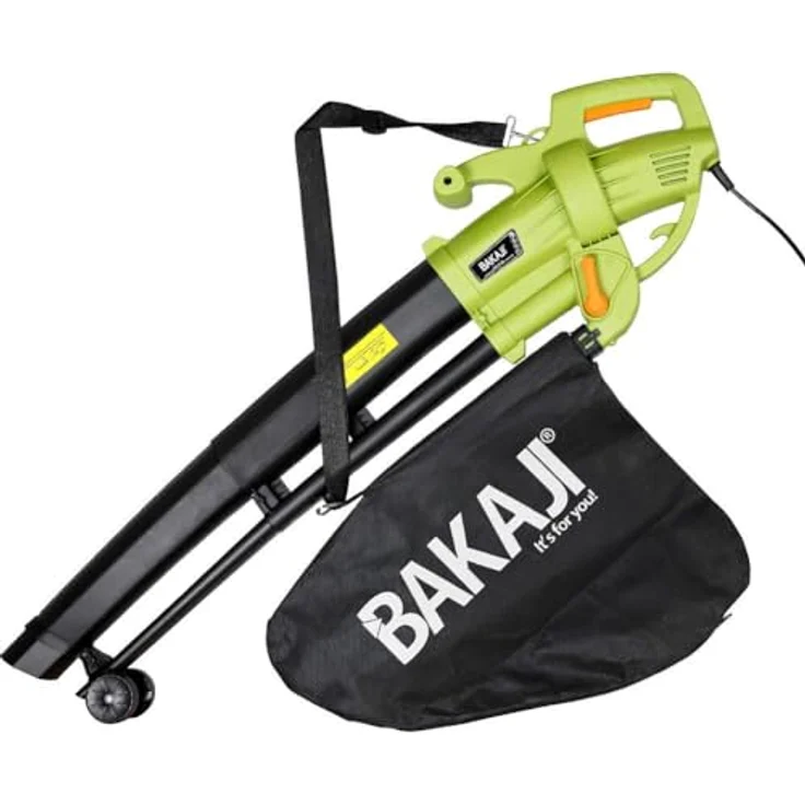 Bakaji 2830750 Elektro-Laubsauger für Garten Häckselfunktion 3000 Watt – Bild 2