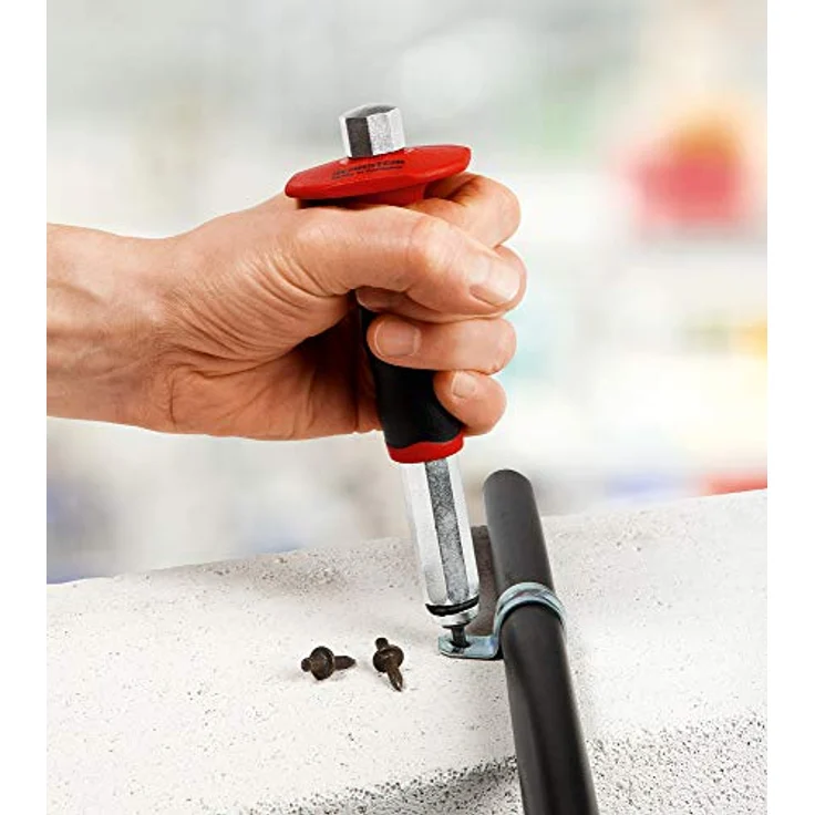 RENNSTEIG Einschlaghilfe mit Handschutz (für Betonnägel 4,0 mm, Handschutz rutschfest mit 2-Komponenten Oberfläche, für Einschlagnägel) 455 170 5 – Bild 3