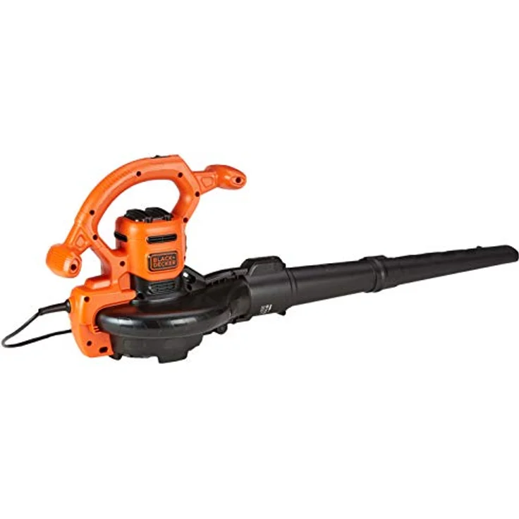 Black und Decker 3-in-1 Elektro-Laubsauger und Laubbläser (2.600 Watt, mit Häcksler, hohe Blasgeschwindigkeit von 315 km-h, 40l Fangsack und Tragegurt, für Terrassen, Wege, Einfahrten) BEBLV260 Häckselfunktion – Bild 3
