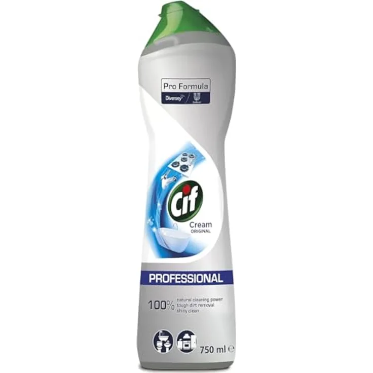 Diversey Cif Professional Cream Original Allzweckreiniger, mikrokristalline Rezeptur für streifenfreie Sauberkeit