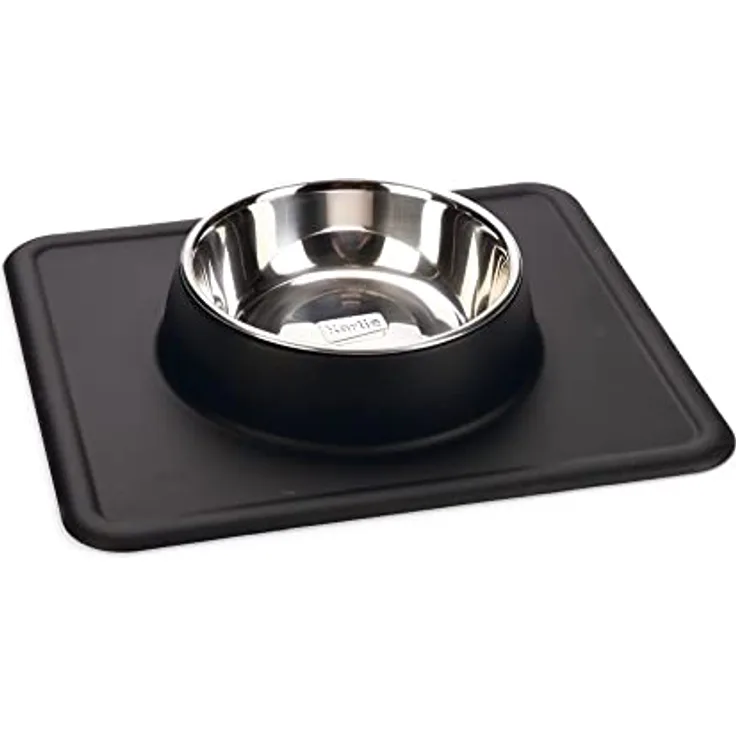 Karlie Silikon INOX Napf Dex 350 ml schwarz