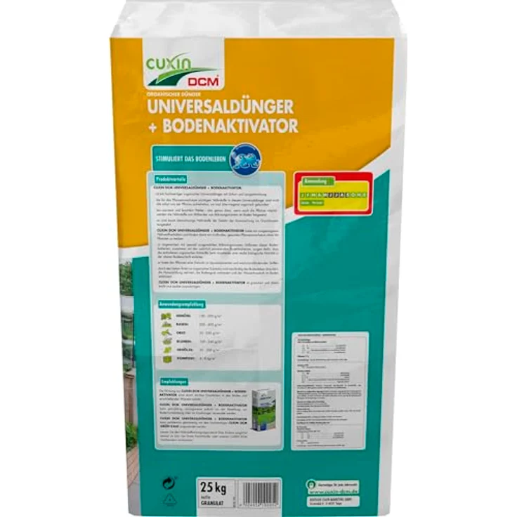 Cuxin Universaldünger und Bodenaktivator, 25 kg 250 m² – Bild 3