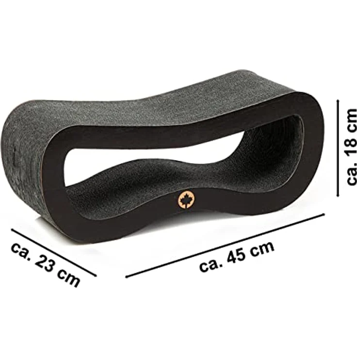 CanadianCat Company | Spar-Set Orbit + Satellite SMALL | mit Katzenminze | 2 Kratzmöbel/Kratzbretter in schwarz - Black Edition – Bild 4