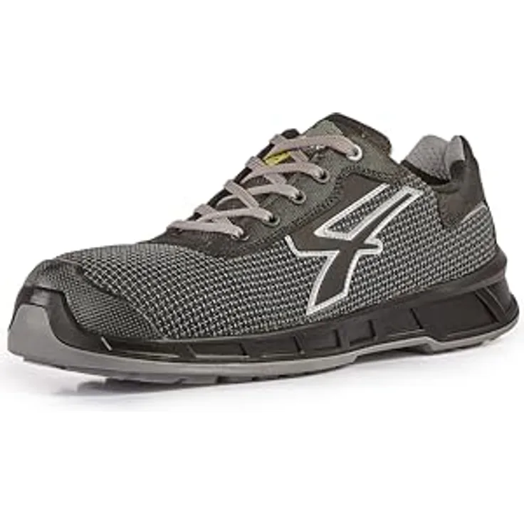 U-Power Jackson, Sicherheitsschuhe S3 ESD CI SRC, grau/silber, PU/PU Sohle, durchtrittsicher, antistatisch