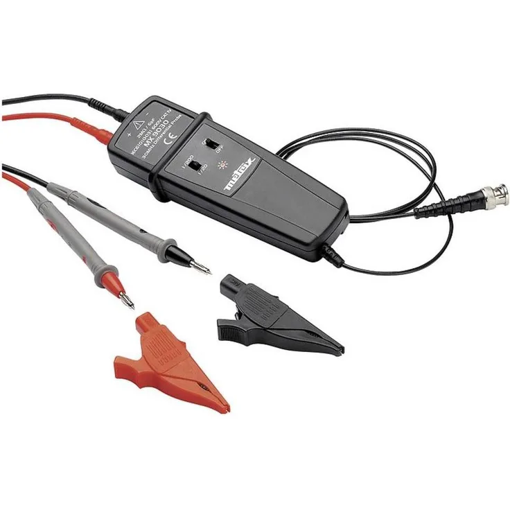 Metrix Differential-Tastkopf für Multimeter (CAT IV 600V) mit Umschalter für Teilerverhältnis