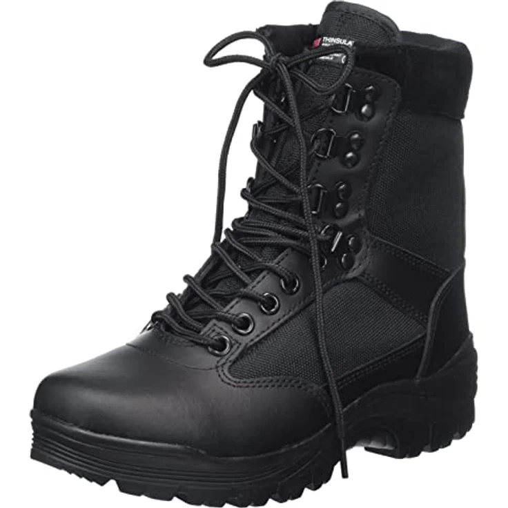 Mil-Tec Tactical Boot, schwarz, mit YKK® Zipper, US Gr. 6 EU 39, temperaturregulierend und wasserdicht – Bild 1