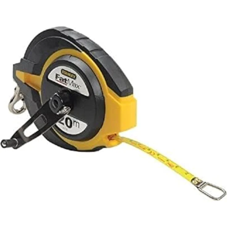 Stanley FatMax Kapselbandmass Stahl (20 m Länge, korrosionsbeständig, Bi-Material Gehäuse, Genauigkeitsklasse II) 0-34-133 – Bild 2
