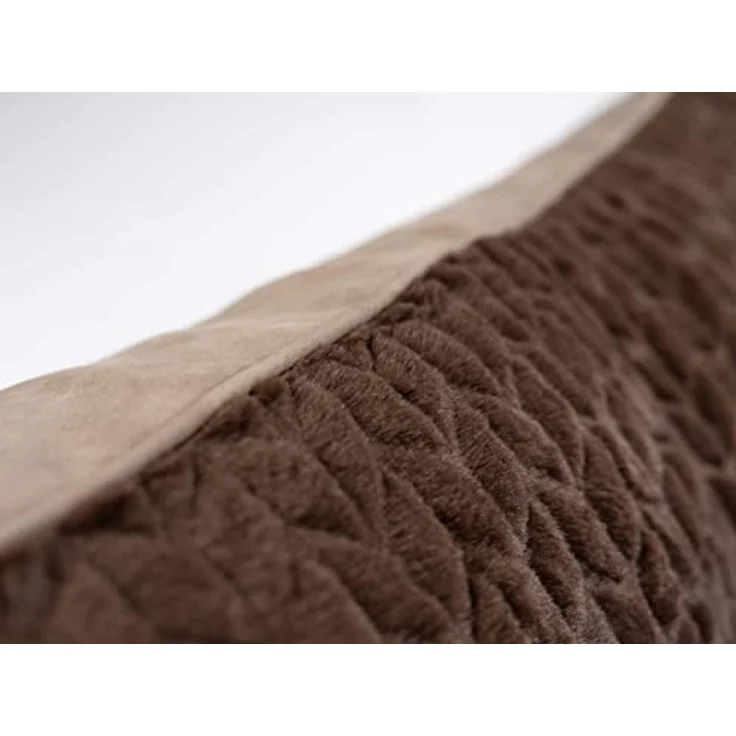 TrendPet VitaBed Style - Orthopädisches Hundebett, 100 % Memory Foam, Kunstleder, flauschig (60x50cm, Braun) – Bild 5