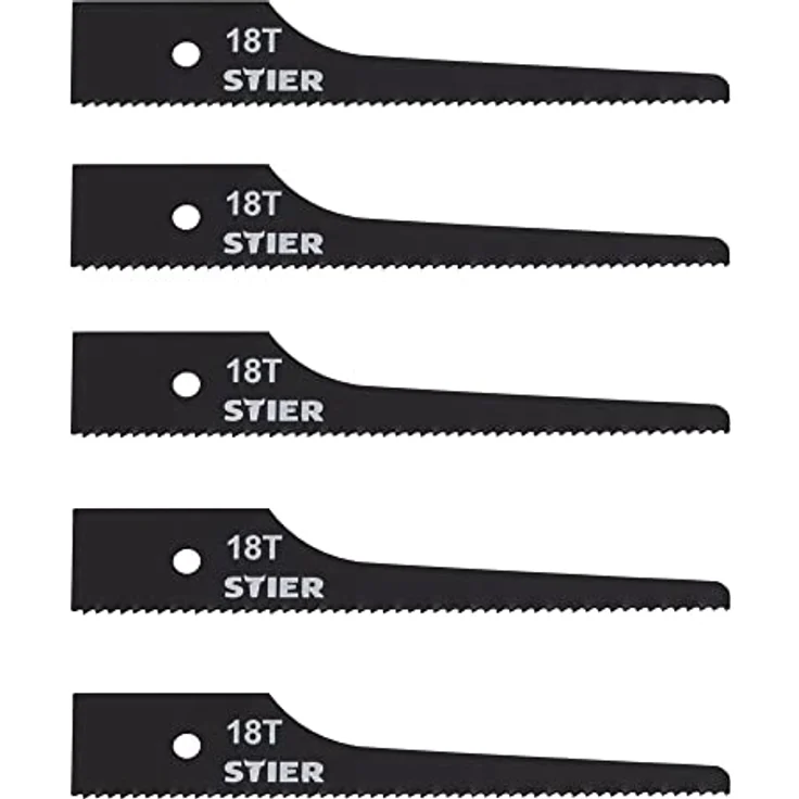 STIER Stichsägeblatt für STS-100 18 Zähne 5 Stk – Bild 1